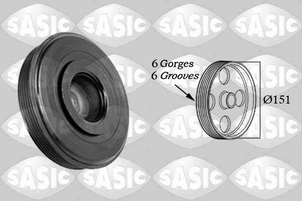 SASIC Remskive, krumtapaksel 2154020 for RENAULT