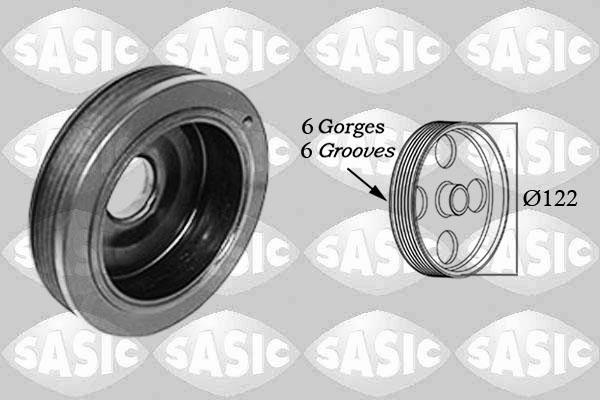 SASIC Remskive, krumtapaksel 2154025 for RENAULT