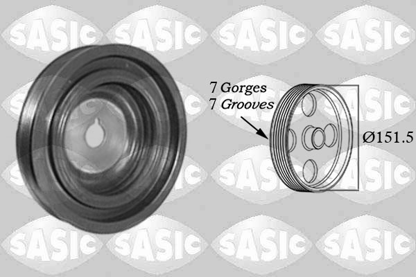 SASIC Remskive, krumtapaksel 2154022 for RENAULT