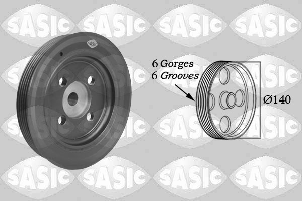 SASIC Remskive, krumtapaksel 2156005 for FORD