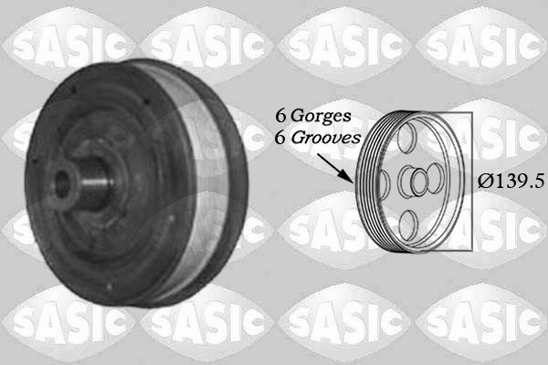 SASIC Remskive, krumtapaksel 2156019 for FORD