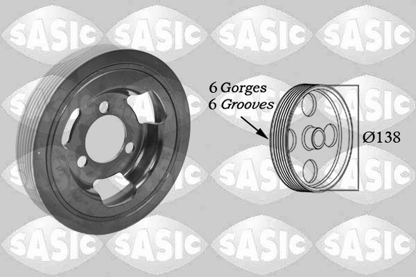 SASIC Remskive, krumtapaksel 2156025 for OPEL MINI DS
