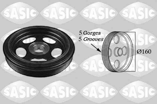 SASIC Remskive, krumtapaksel 2156023 for MERCEDES-BENZ