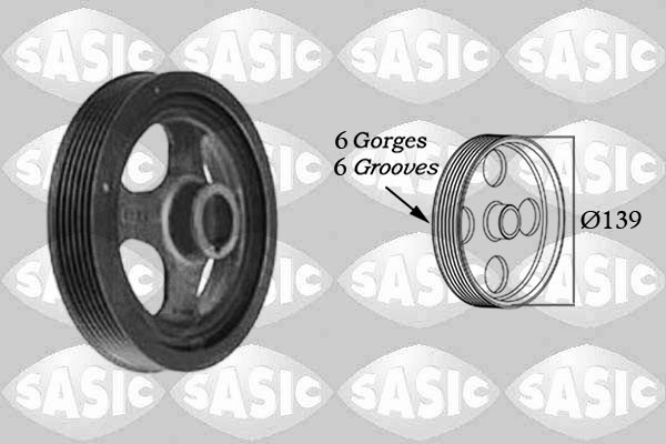 SASIC Remskive, krumtapaksel 2156028 for TOYOTA