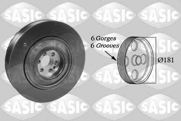 SASIC Remskive, krumtapaksel 2156039 for LANCIA