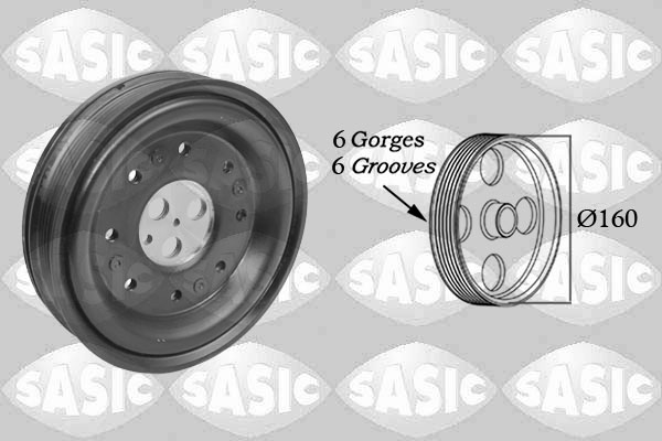 SASIC Remskive, krumtapaksel 2156033 for FORD