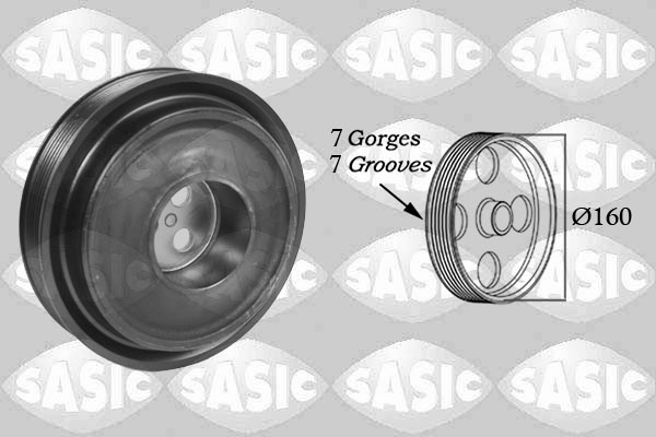 SASIC Remskive, krumtapaksel 2156035 for FORD