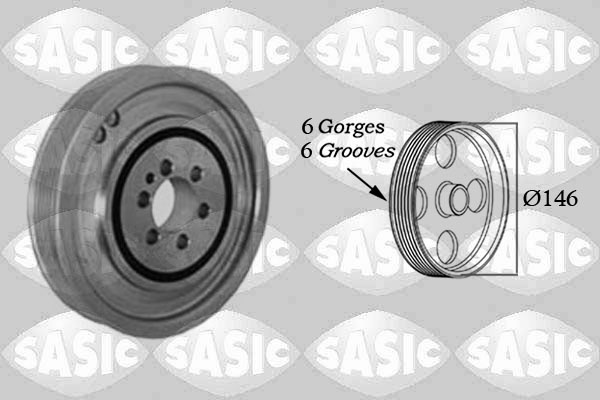 SASIC Remskive, krumtapaksel 2156041 for LANCIA