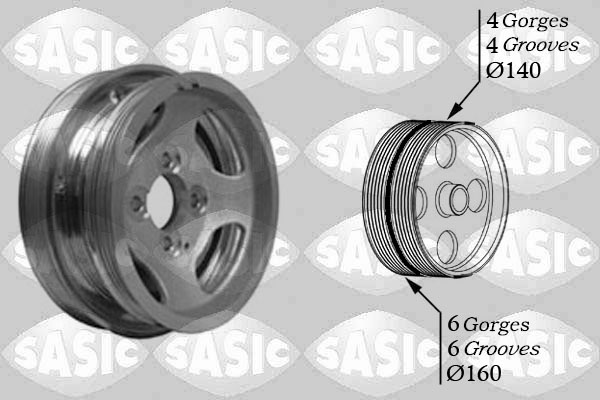SASIC Remskive, krumtapaksel 2156037 for FIAT