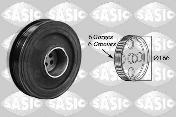SASIC Remskive, krumtapaksel 2156054 for BMW