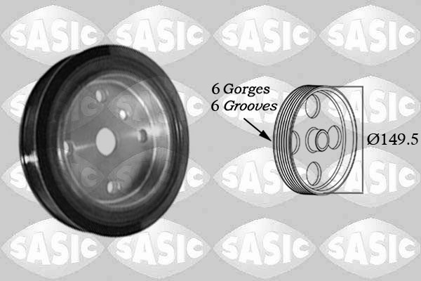 SASIC Remskive, krumtapaksel 2156074 for VOLVO