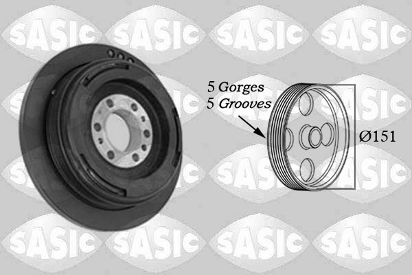 SASIC Remskive, krumtapaksel 2156080 for OPEL BMW