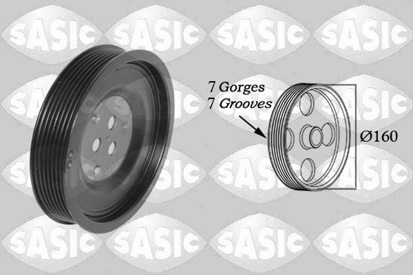 SASIC Remskive, krumtapaksel 2156089 for FORD LAND ROVER
