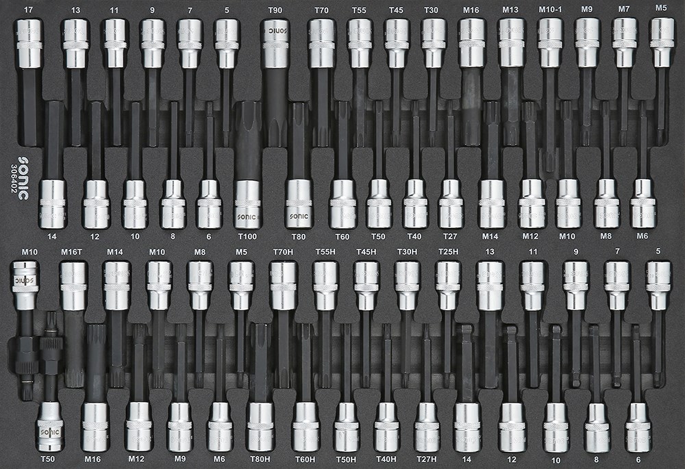 SONIC EQUIPMENT Topnøglesæt 306402