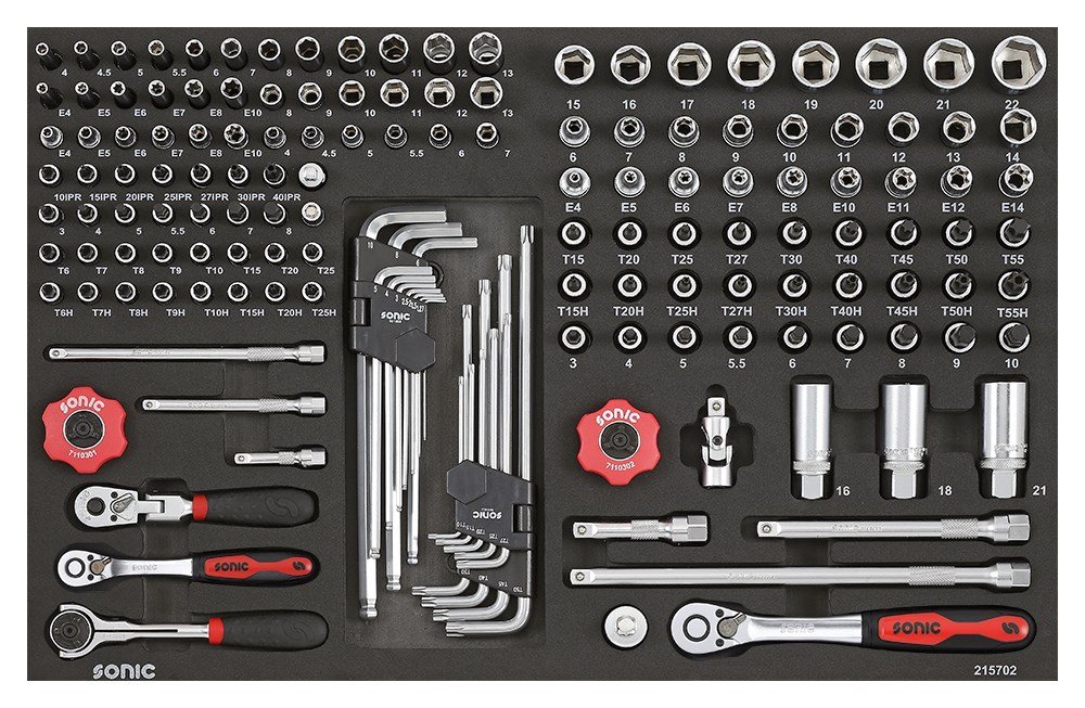 SONIC EQUIPMENT Topnøglesæt 215702