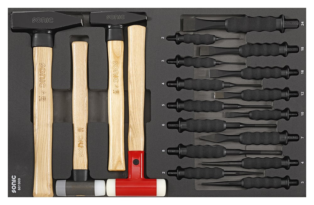 SONIC EQUIPMENT Skumgummiiindlæg, sortimentskasse 601909