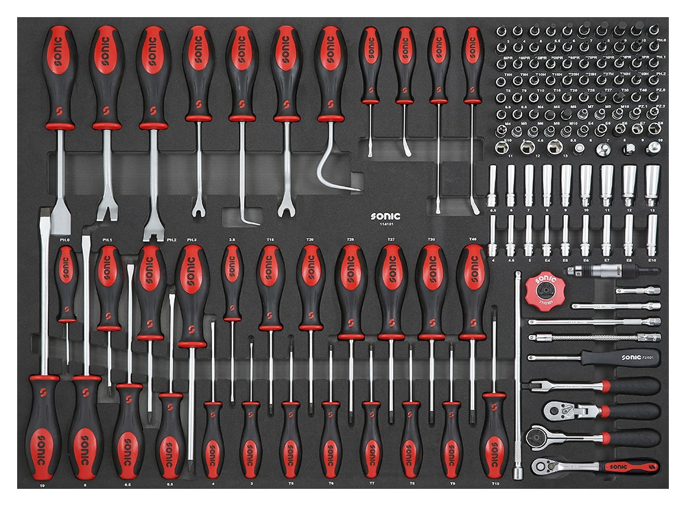 SONIC EQUIPMENT Topnøglesæt 114101