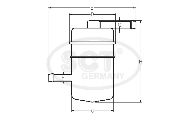 SCT - MANNOL Brændstof-filter ST 485 for GENERAL MOTORS SUZUKI