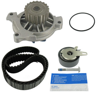 SKF Vandpumpe + tandremssæt vkmc01253 for VOLVO VW