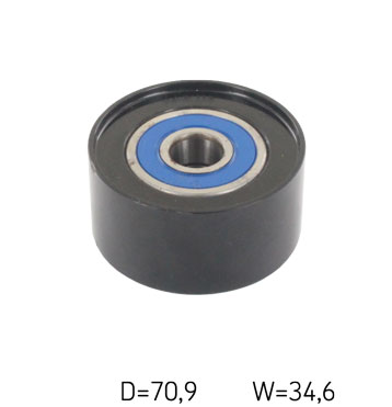 SKF Medløberhjul, multi-V-rem vkm64005 for MAZDA
