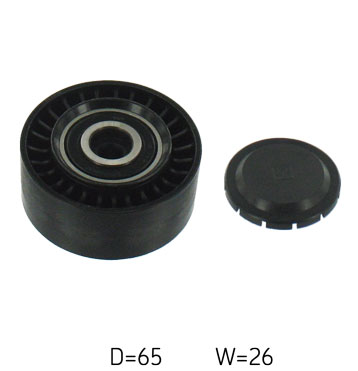 SKF Medløberhjul, multi-V-rem vkm31301 for VW