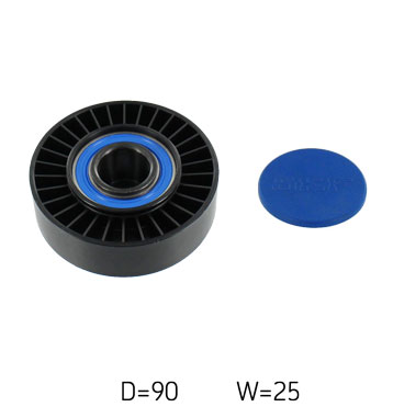 SKF Medløberhjul, multi-V-rem vkm31007 for VW