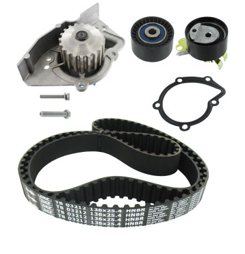 SKF Vandpumpe + tandremssæt vkmc03214 for PEUGEOT VW CITROËN (DF-PSA) LANCIA FIAT