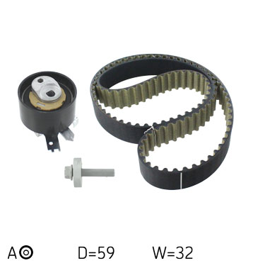 SKF Tandremssæt vkma06136 for MERCEDES-BENZ INFINITI NISSAN DACIA RENAULT