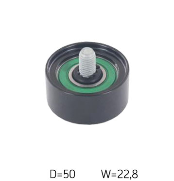 SKF Medløberhjul, multi-V-rem vkm64073 for KIA