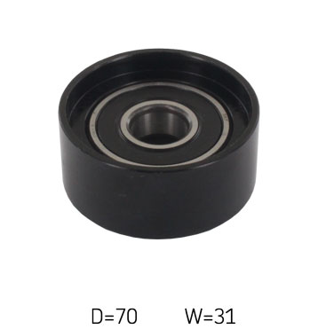 SKF Medløberhjul, multi-V-rem vkm63011 for HONDA