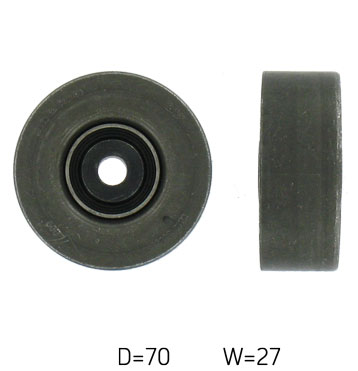 SKF Medløberhjul, multi-V-rem vkm33023 for PEUGEOT