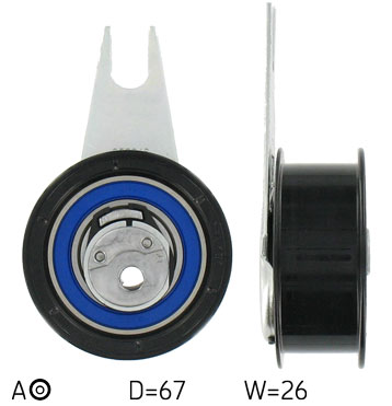 SKF Strammehjul, tandrem VKM 11012 for VW