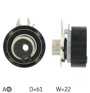 SKF Strammehjul, tandrem VKM 11107 for VW
