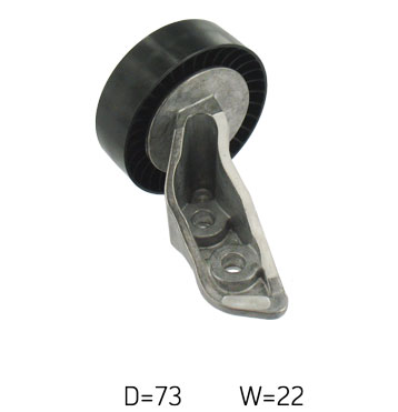 SKF Medløberhjul, multi-V-rem vkm31240 for VW
