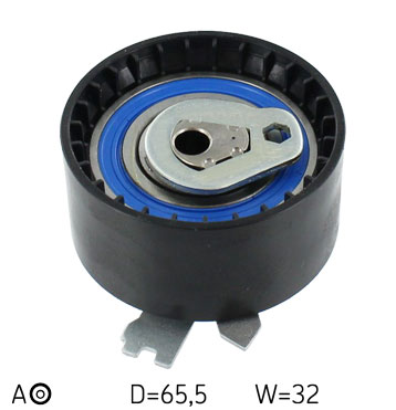 SKF Strammehjul, tandrem VKM 16022 for RENAULT NISSAN DACIA