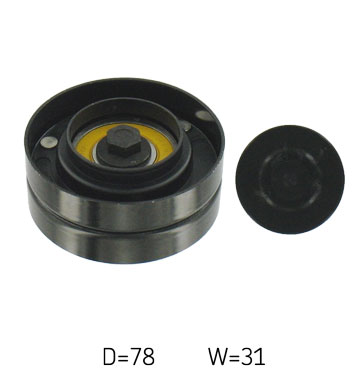SKF Medløberhjul, multi-V-rem vkm31062 for VW