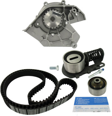 SKF Vandpumpe + tandremssæt vkmc03251 for PEUGEOT CITROËN LANCIA SEAT FIAT