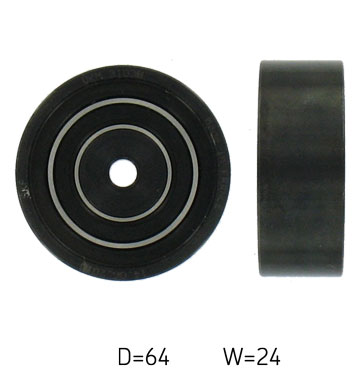 SKF Medløberhjul, multi-V-rem vkm31038 for AUDI (FAW)
