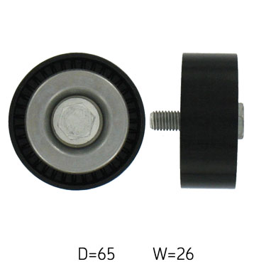 SKF Medløberhjul, multi-V-rem vkm31065 for VW