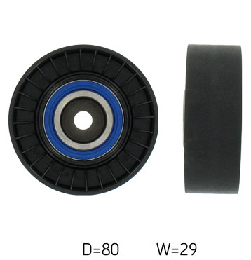 SKF Medløberhjul, multi-V-rem vkm32005 for FIAT