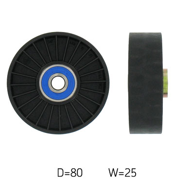 SKF Medløberhjul, multi-V-rem vkm32006 for FIAT ALFA ROMEO