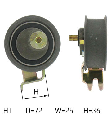 SKF Strammehjul, tandrem VKM 11116 for VW (SVW) VW