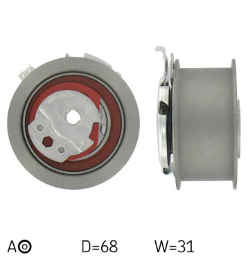SKF Strammehjul, tandrem VKM 11255 for VW JEEP MITSUBISHI