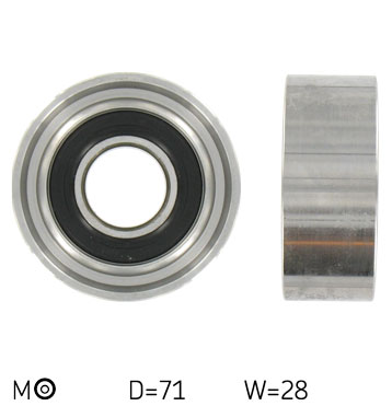 SKF Strammehjul, tandrem VKM 12012 for LANCIA