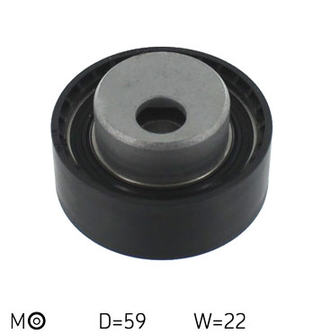 SKF Strammehjul, tandrem VKM 13100 for CITROËN PEUGEOT PEUGEOT (DF-PSA) CITROËN (DF-PSA)