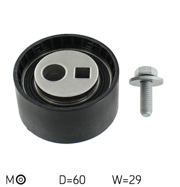 SKF Strammehjul, tandrem VKM 13244 for CHEVROLET FIAT PEUGEOT CITROËN (DF-PSA)