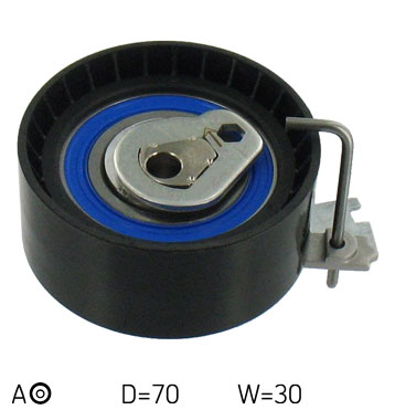 SKF Strammehjul, tandrem VKM 13256 for PEUGEOT CITROËN (DF-PSA)