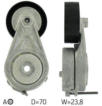 SKF Remstrammer, kilerem VKM 31310 for VW