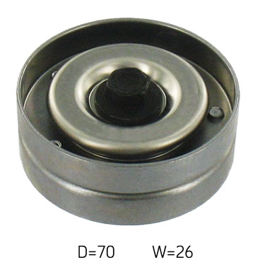SKF Medløberhjul, multi-V-rem vkm31280 for SEAT