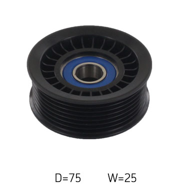 SKF Medløberhjul, multi-V-rem vkm63014 for HONDA (DONGFENG) HONDA